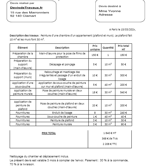 obtenez rapidement un devis personnalisé pour vos travaux de peinture à malakoff. services professionnels, conseils adaptés et estimation gratuite en ligne.